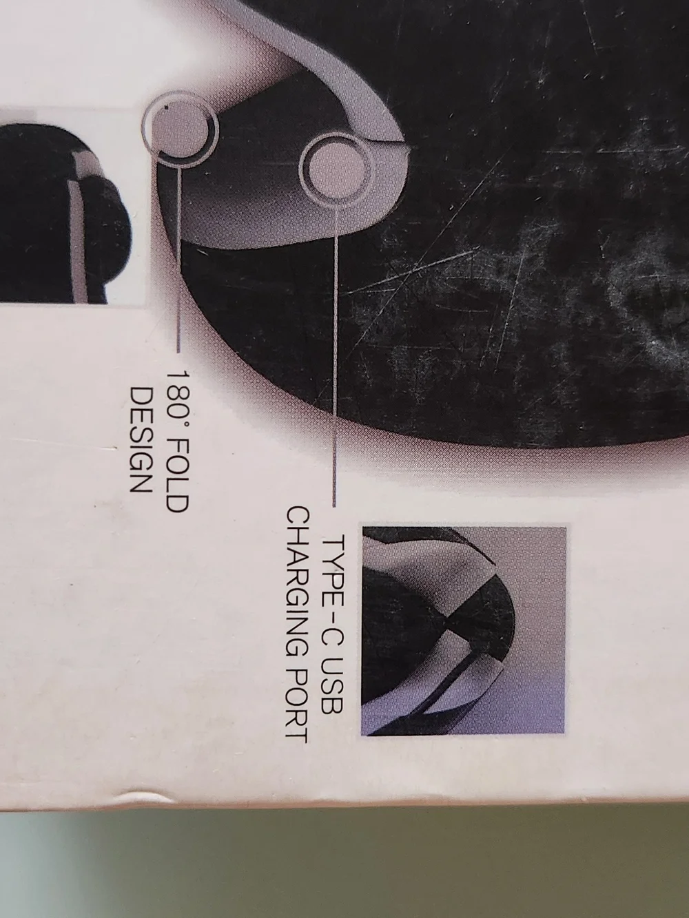 Brookstone Black Heating & Vibrating Eye Massager